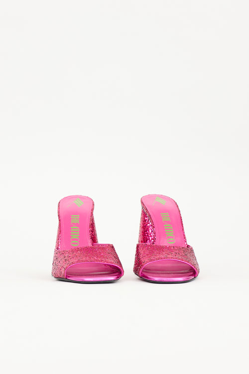 The Attico Glitter Luz Mule