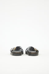 The Row Leather Buckled Sandal