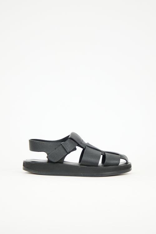The Row Leather Fisherman Sandal