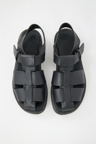 The Row Leather Fisherman Sandal