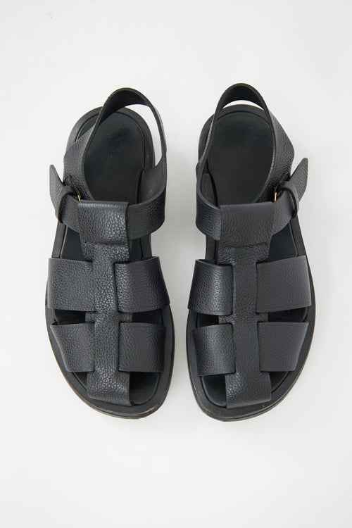 The Row Leather Fisherman Sandal