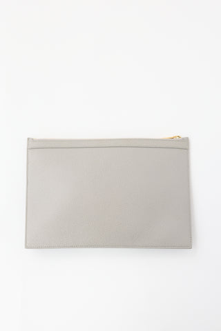 Thom Browne Leather Small Zip Tablet Holder