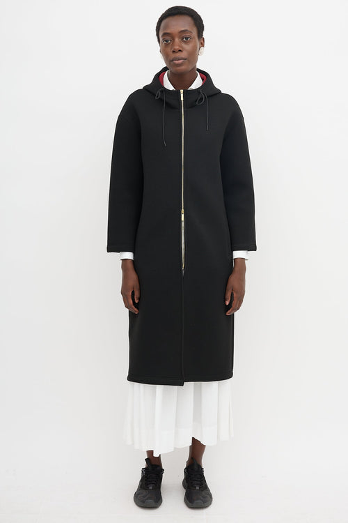Thom Browne Neoprene Hooded Coat