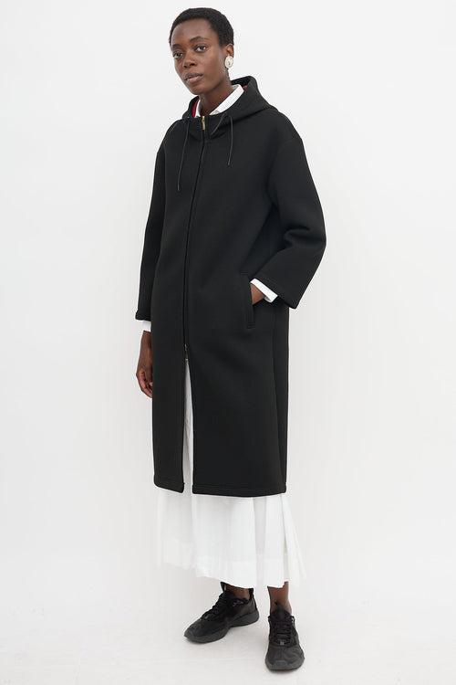 Thom Browne Neoprene Hooded Coat