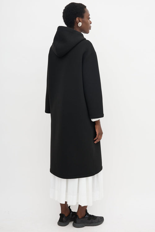 Thom Browne Neoprene Hooded Coat