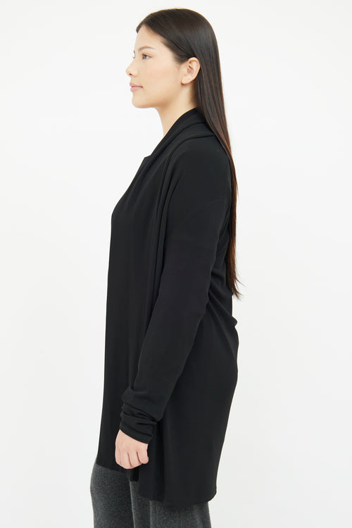 The Row Black Open Front Cardigan