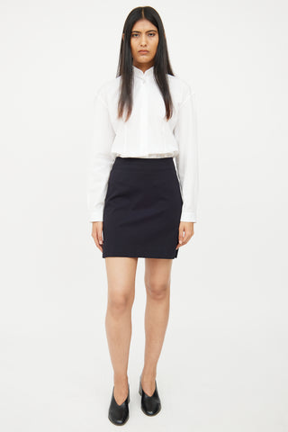 The Row Black Zip Skirt