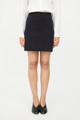 The Row Black Zip Skirt