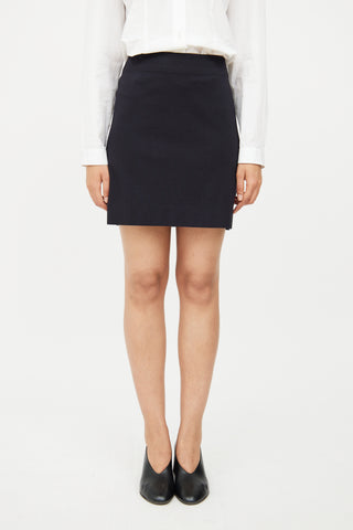 The Row Black Zip Skirt