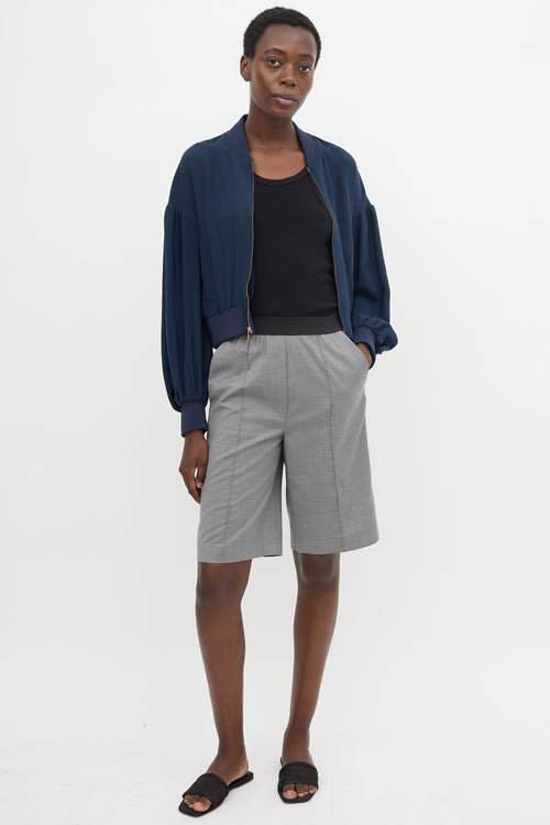 Tibi Silk Bomber Jacket