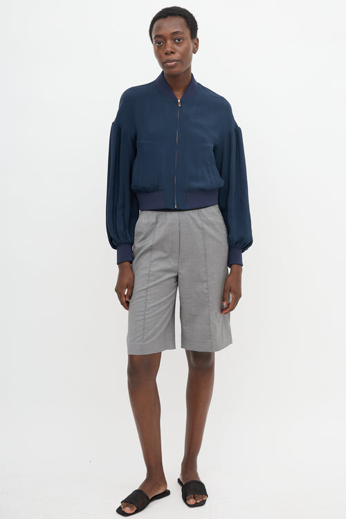 Tibi Silk Bomber Jacket