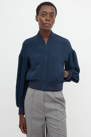 Tibi Silk Bomber Jacket