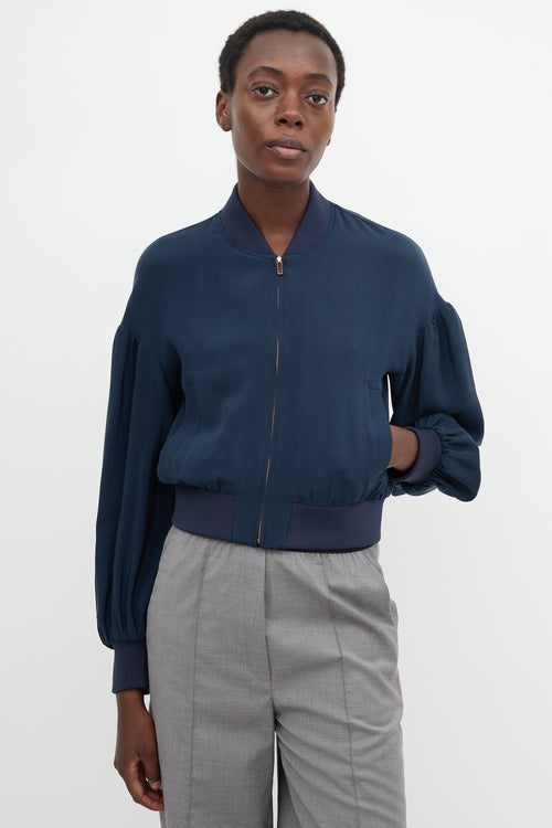 Tibi Silk Bomber Jacket