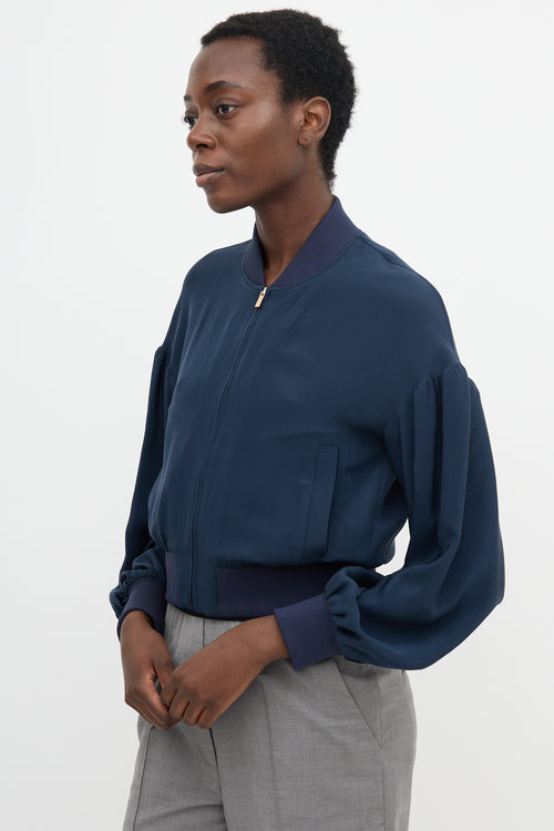 Tibi Silk Bomber Jacket