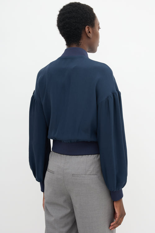 Tibi Silk Bomber Jacket