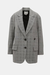 Tibi Glen Check Liam Blazer