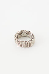 Tiffany & Co. Silver Wide Chainmail Somerset Ring