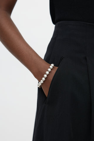 Tiffany & Co. Sterling Silver HardWear Ball Bracelet