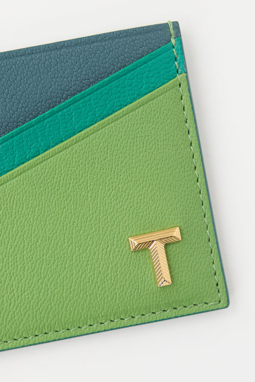 Tiffany & Co. Leather T Card Holder