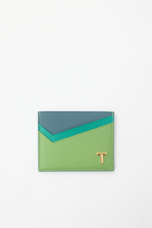 Tiffany & Co. Leather T Card Holder