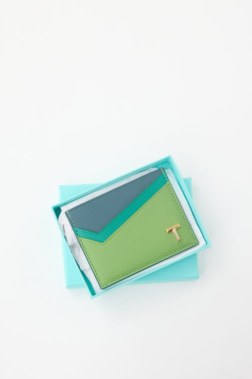 Tiffany & Co. Leather T Card Holder