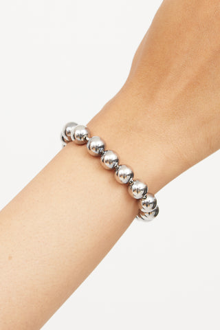 Sterling Silver Hardware Ball Bracelet