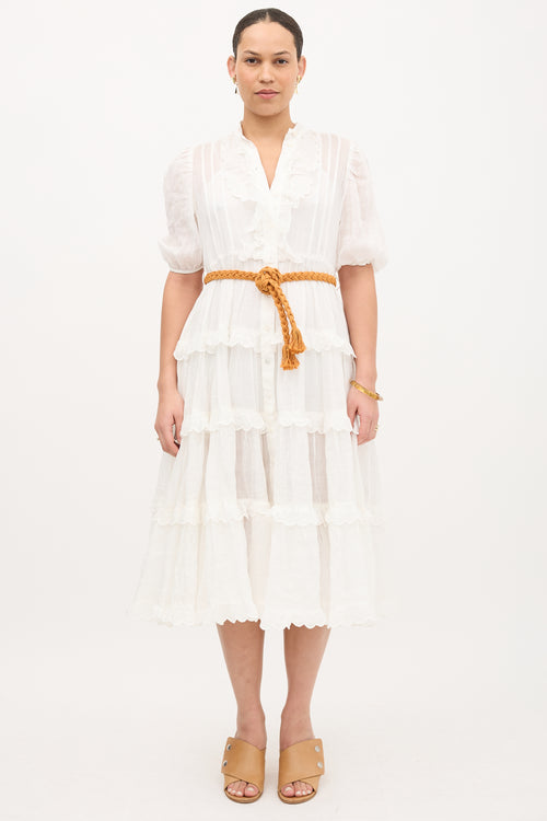 Zimmermann Amelie Belted Dress