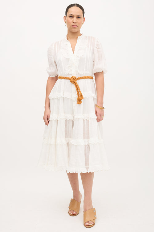Zimmermann Amelie Belted Dress