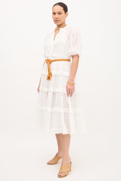 Zimmermann Amelie Belted Dress