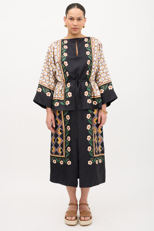 La DoubleJ Silk Apericane Placee Dazed Dress