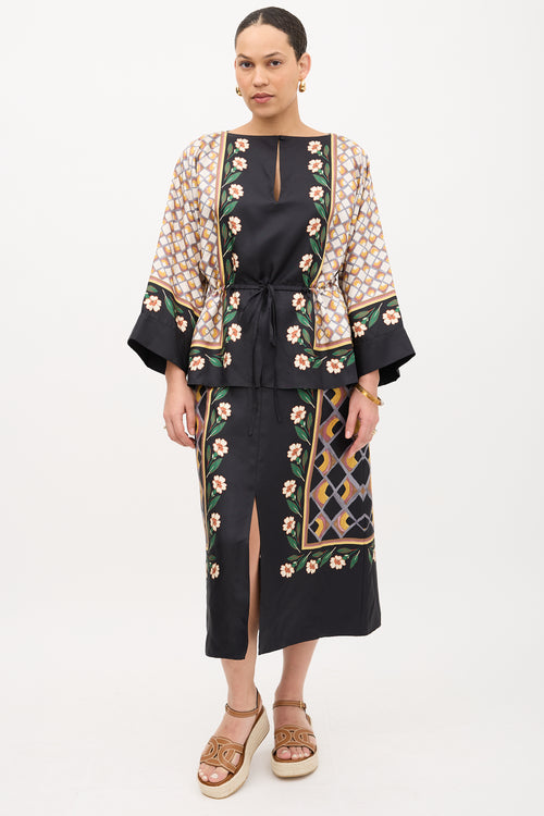 La DoubleJ Silk Apericane Placee Dazed Dress