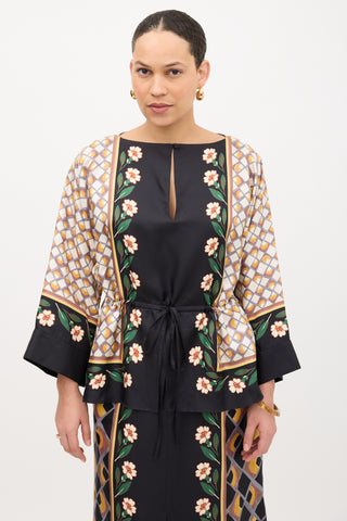 La DoubleJ Silk Apericane Placee Dazed Dress