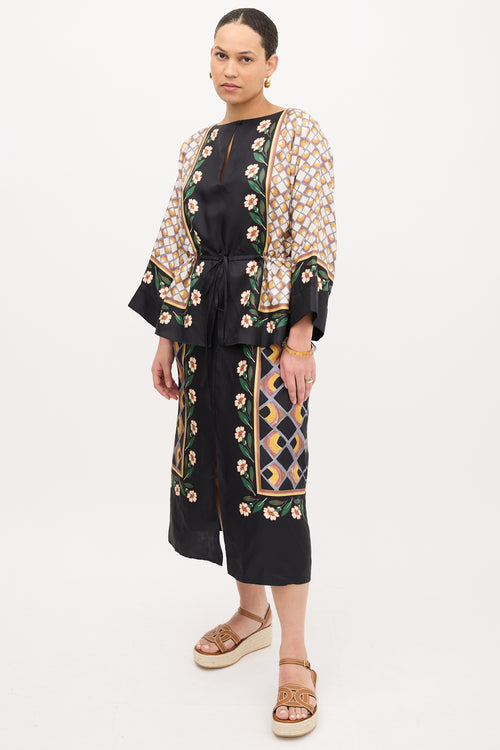 La DoubleJ Silk Apericane Placee Dazed Dress