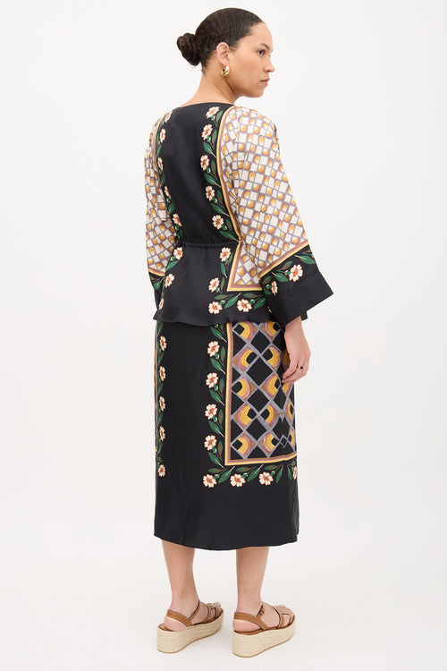 La DoubleJ Silk Apericane Placee Dazed Dress