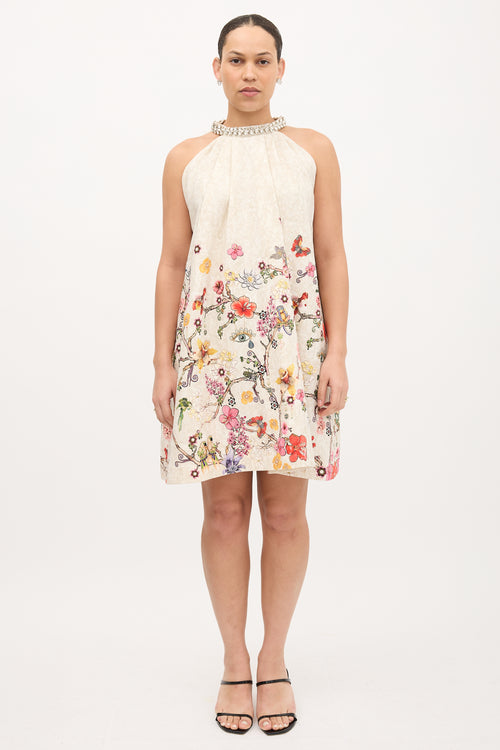Mary Katrantzou Floral Crystal Dress