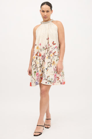 Mary Katrantzou Floral Crystal Dress