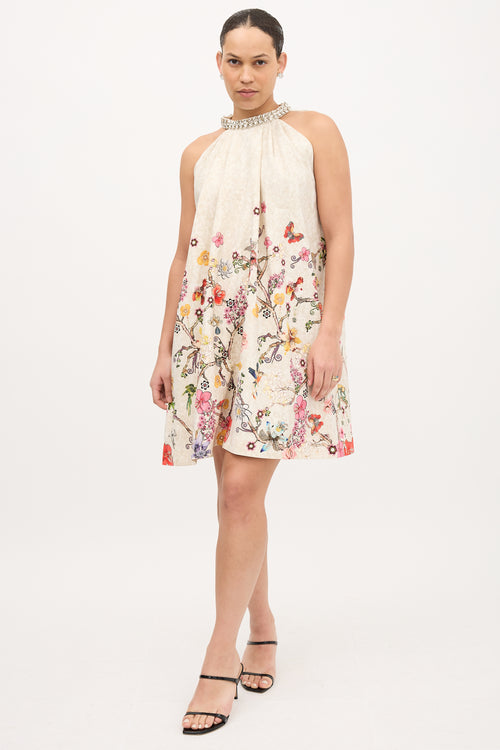 Mary Katrantzou Floral Crystal Dress
