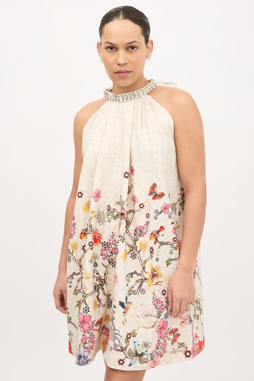 Mary Katrantzou Floral Crystal Dress
