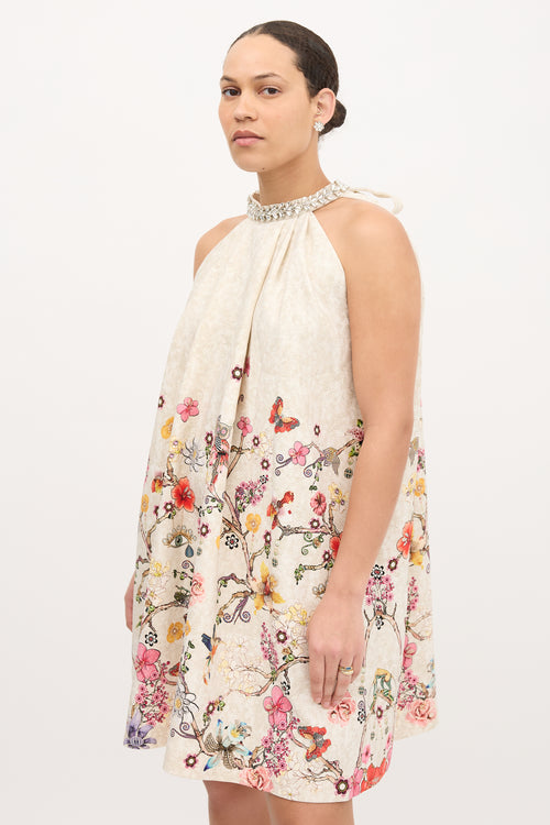 Mary Katrantzou Floral Crystal Dress