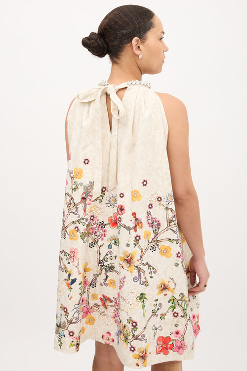 Mary Katrantzou Floral Crystal Dress