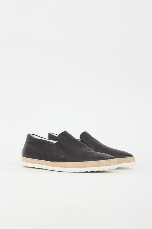 Tod's Leather Slip On Sneaker