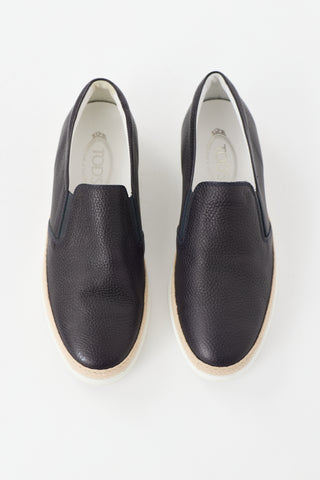 Tod's Leather Slip On Sneaker