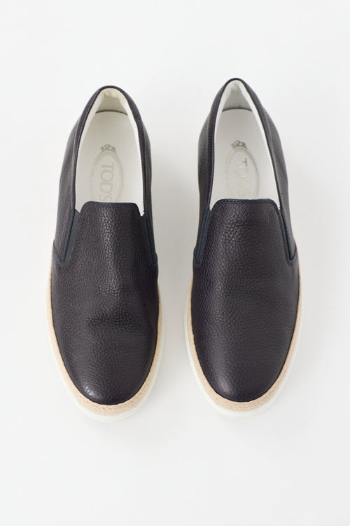 Tod's Leather Slip On Sneaker