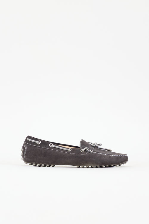 Tod's Suede Gommino Boat Loafer