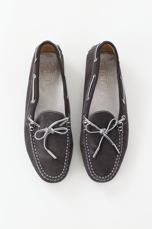 Tod's Suede Gommino Boat Loafer