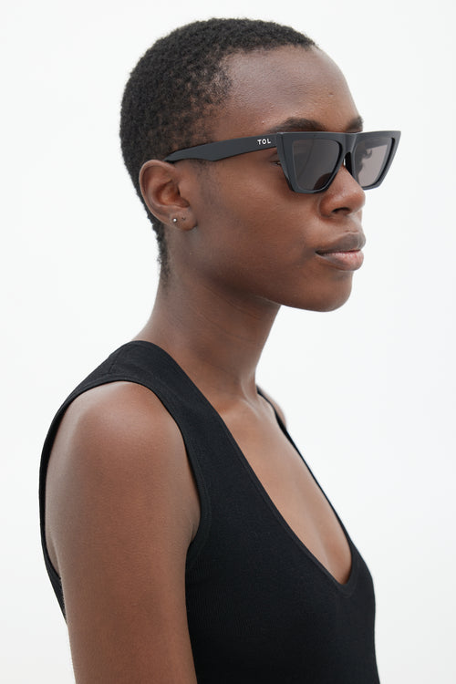 TOL Black Trapezium Sunglasses