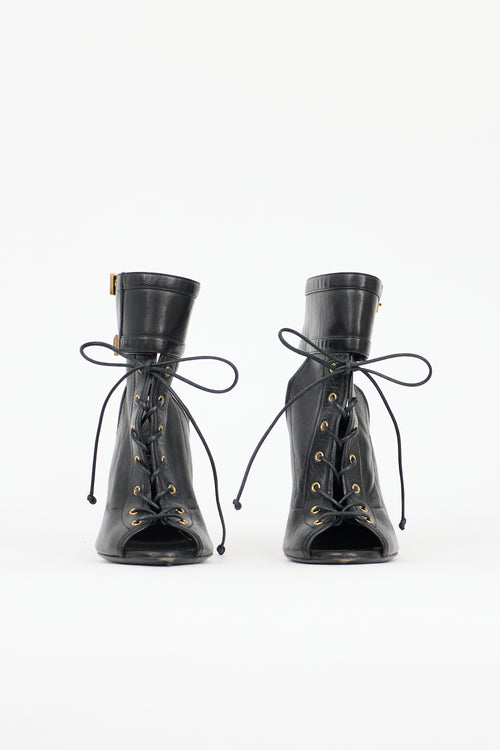 Tom Ford SS 2014 Leather Lace Up Bootie