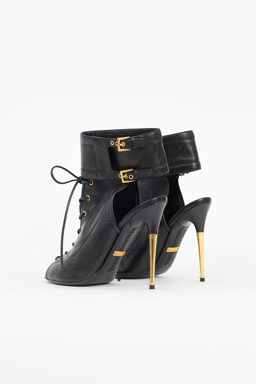 Tom Ford SS 2014 Leather Lace Up Bootie