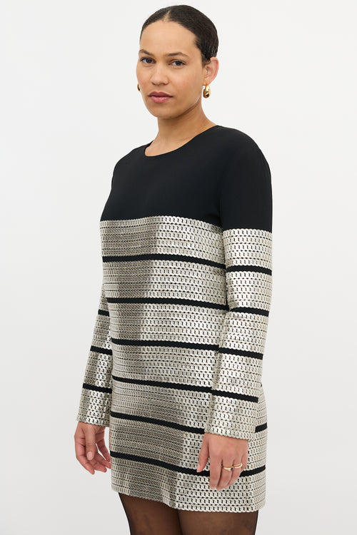 Tom Ford Leather Chain Detail Dress