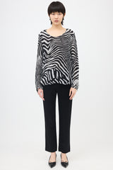 Tom Ford Silk Sheer Printed Blouse